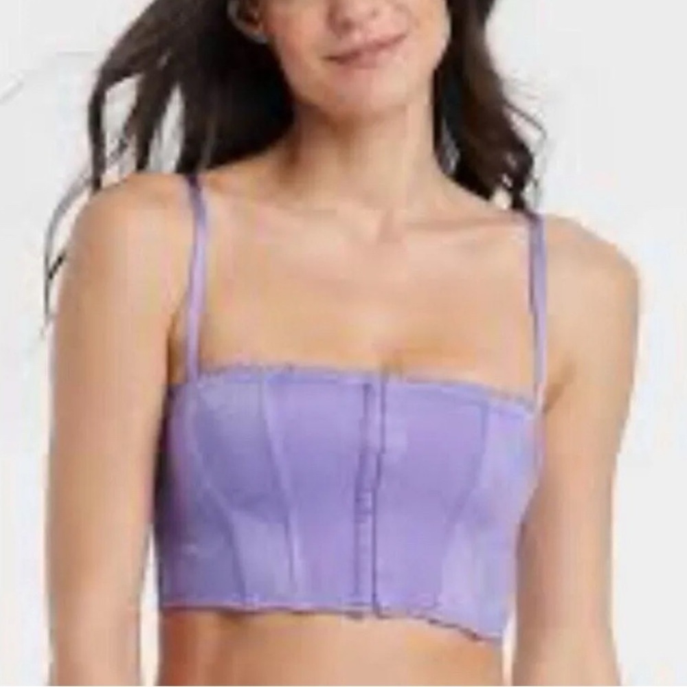 NWOT Auden Size M Front Closure corset
